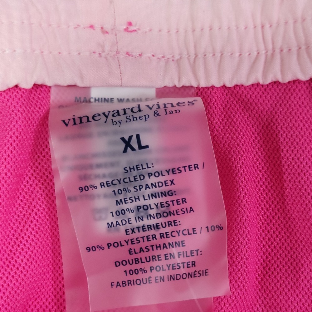 Vineyard Vines 7" Solid Chappy Trunks - Lipstick Pink - Size XL - NWT Swim Short - Picture 3 of 11